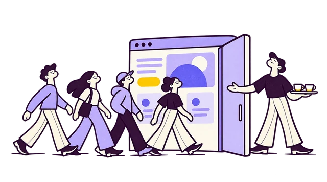 A welcoming website opens its door to a growing group of visitors.